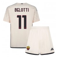 Camisa de time de futebol AS Roma Andrea Belotti #11 Replicas 2º Equipamento Infantil 2023-24 Manga Curta (+ Calças curtas)